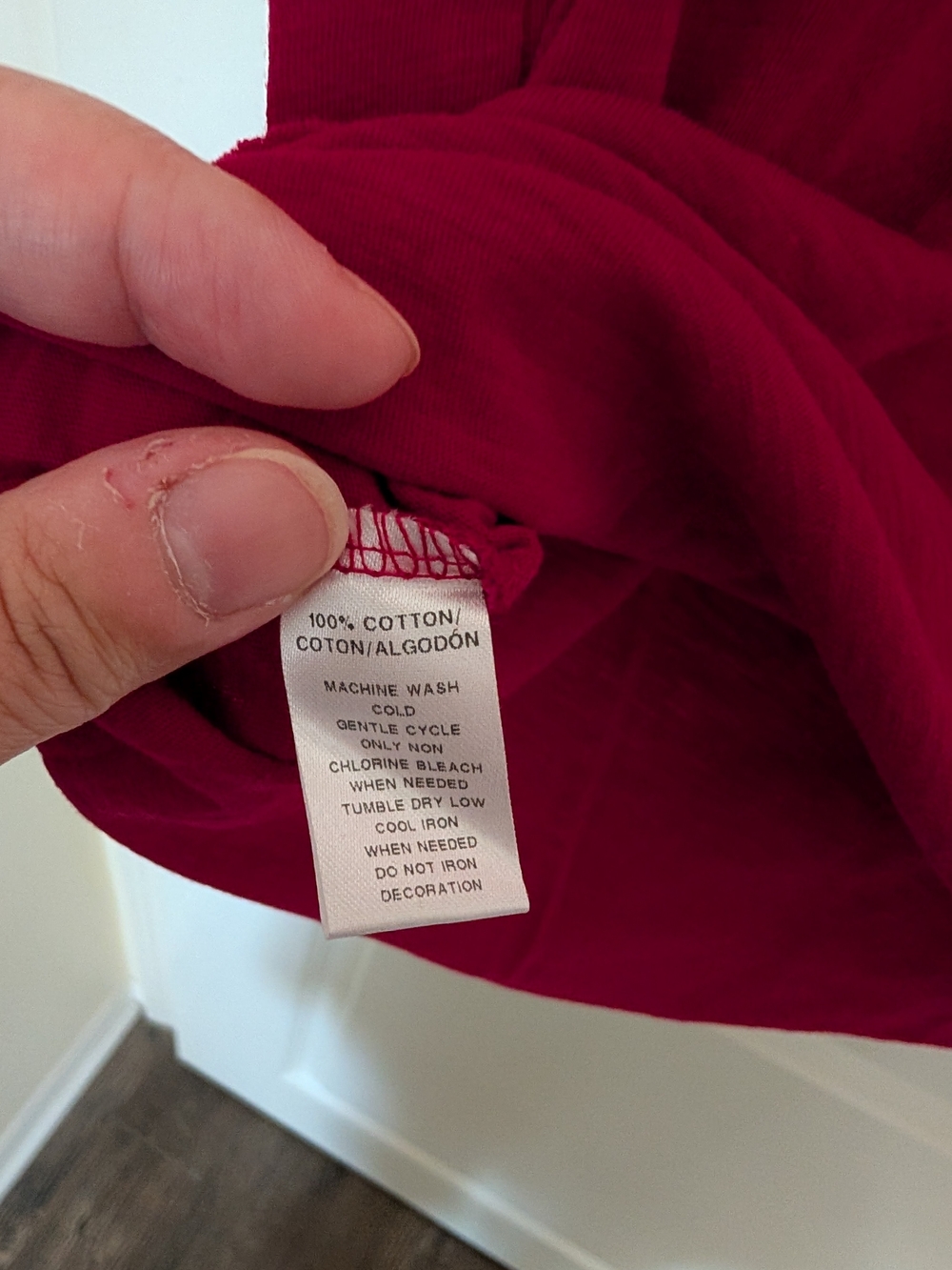 LOFT Short Sleeve Crewneck Top - Berry Red - Picture 3 of 7